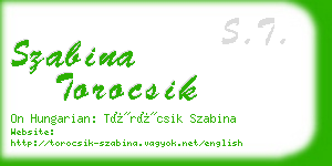 szabina torocsik business card